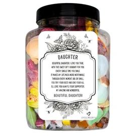 Daughter's Sweet Jar Blue Raspberry Bon Bons