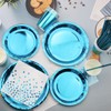 Blue Party Birthday Supplies Tableware Set - Include Plates, Cups,