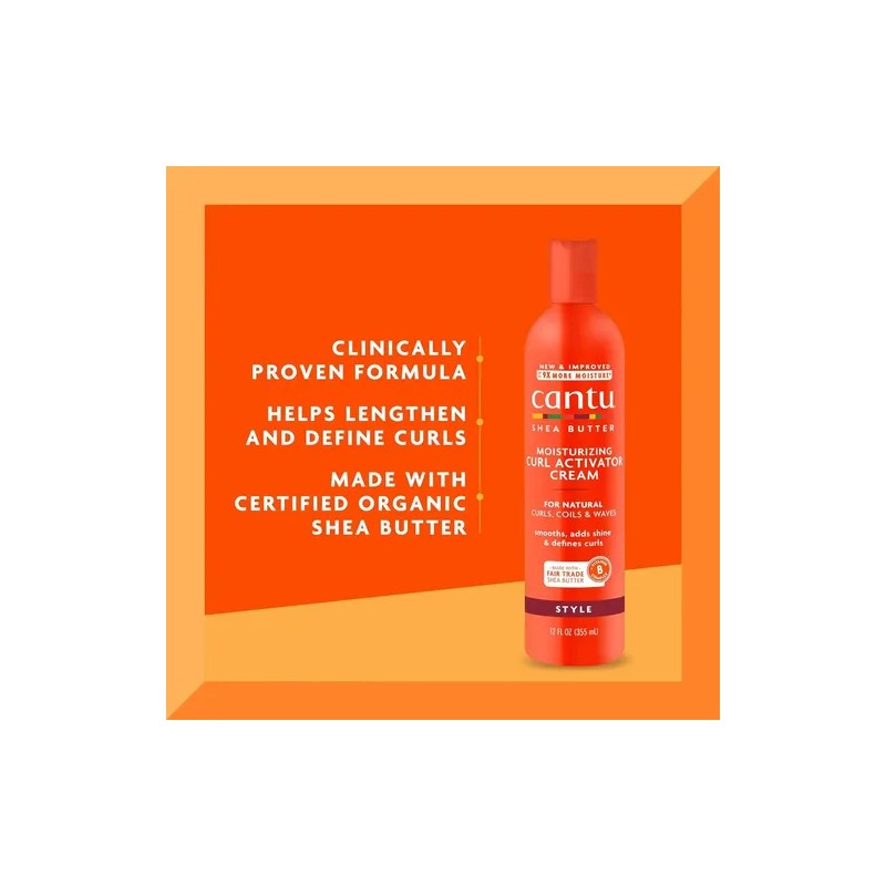 Cantu Crema Hidratante Activadora De Rulos Rizos 355 Ml