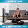 Comfort Zone 40" 3-Speed Oscillating Portable Tower Fan with Remote,