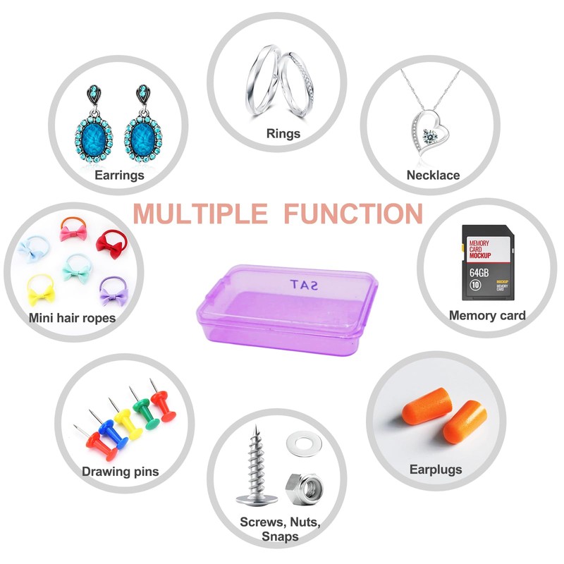 Weekly Pill Box Mini Storage Box, 7 Days Pill Case