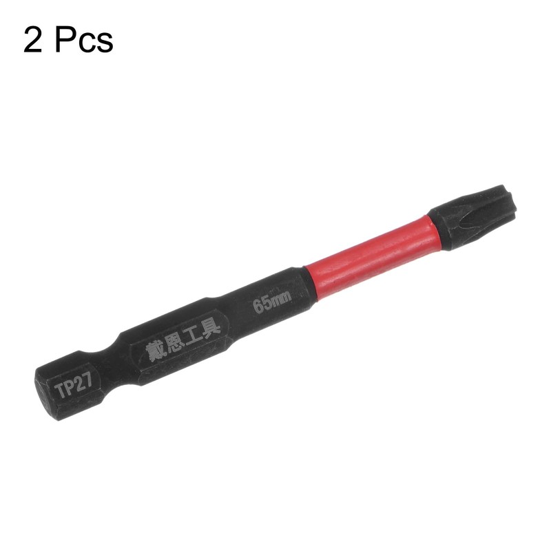 HARFINGTON 2pcs Impact Tough Torx Drill Bit T27 2.6" Length