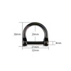 [Leather King] Hand Ring (D), Screw Type (Black Nickel) 0.8