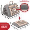 SportPet Designs Foldable Travel Cat Carrier - Front Door Plastic
