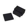 ABOOFAN 8pcs Black Water Absorption Felt Coasters Thickened Nonwoven Insulation