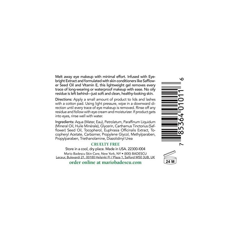 Mario Badescu Gel removedor de maquillaje de ojos