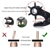 Leather Hole Punch, Belt Hole Puncher for Leather, Revolving Punch