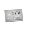 Knightsbridge SFR7USB4BC Screwless 1G 13A Switched Socket with Quad USB