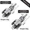 Integrated Internal & External Pipe Threading Tool with 1/2'' &
