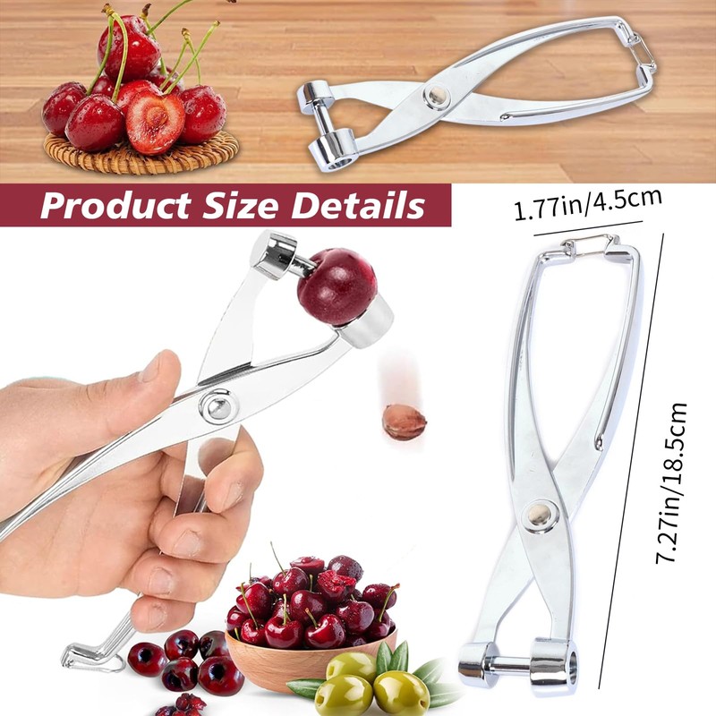 Cherry Olive Pitter Tool Metal Kitchen Utensils Hawthorn Tool Red