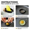 Easy to Use Round Egg Ring, 2 Counts/set Fried Egg Mold