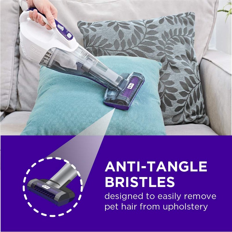 BLACK+DECKER dustbuster QuickClean Pet Cordless Handheld Vacuum with Motorized Upholstery