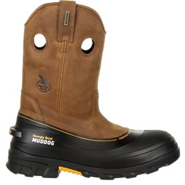 Georgia Boot Muddog Composite Toe Waterproof Work Wellington, Barracuda Gold, Size 11.5(M)