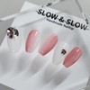[Sl&Sl Nail Tip] Pink Beam Gradient Nail – Stiletto /