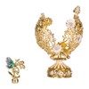danila-souvenirs Glamorous Style Carved Easter Egg with Flowers and Butterfly