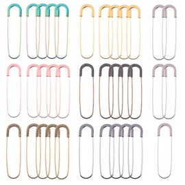 Large Safety Pins Sewing Pins - 7 Color 80mm Metal pins Giant Jumbo Safety Pins for for Clothing Apparel Accessories DIY Sewing (7 Color 35pcs)