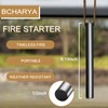 BCHARYA Fire Starter Survival Tool Round Solid Ferro Rod &