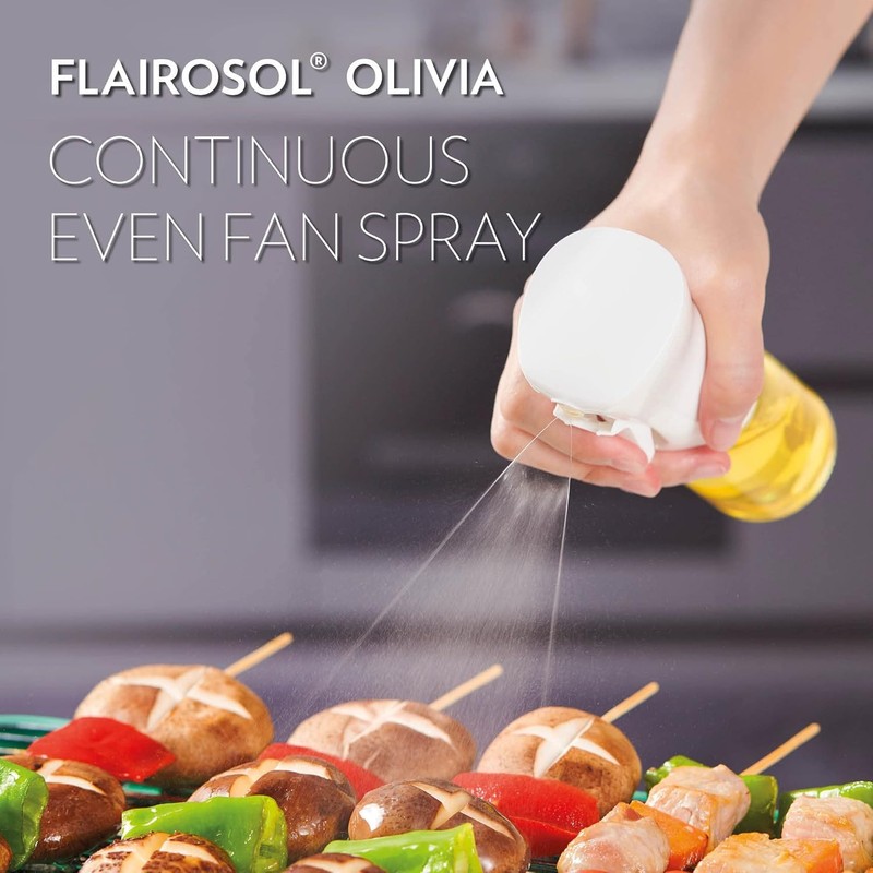 FLAIROSOL OLIVIA. The Original Advanced Oil Sprayer for Cooking, Kitchen,
