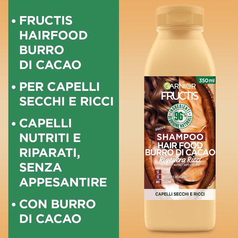 Fructis Hair Food Shampoo Donkey di Cacao 350ml