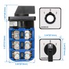 Baomain 160A Rotary Selector Cam Changeover Switch, SZW26-160/D303.3 AC 660V