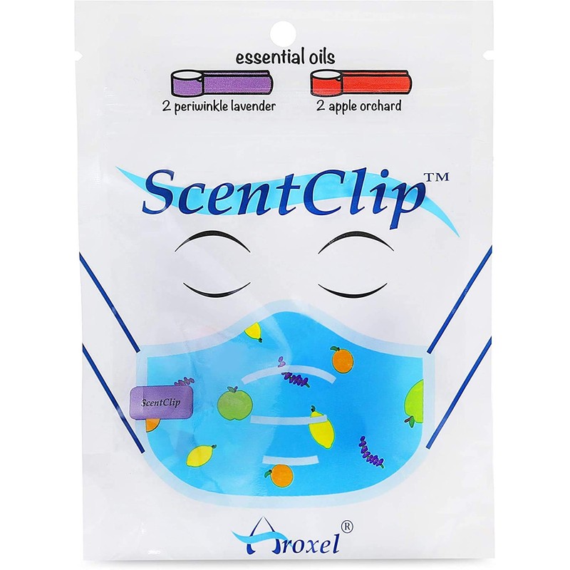 ScentClip Scented Personal Aromatherapy Device for Face Mask. Hypoallergenic +