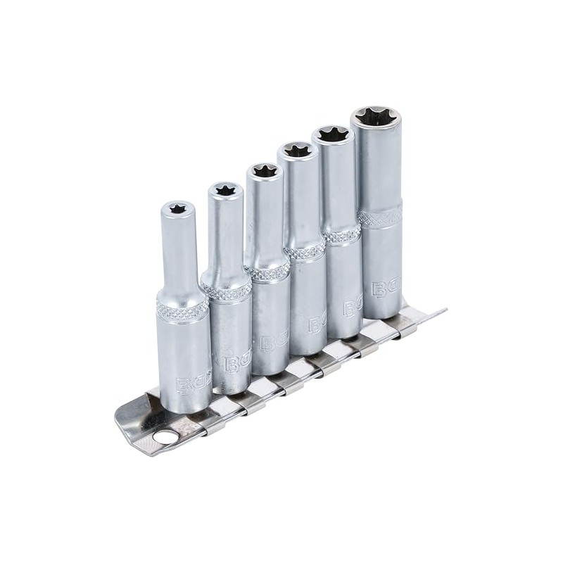 BGS 6403 E-Profile E4 Deep Socket Inserts, E10, 6, 3