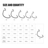 Dingbear 190PCS Bass Salmon Fish Hook Fishing Hooks
