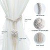 WANFASO 2 Pack Tassel Rope Curtain Tie Backs Nautical Style