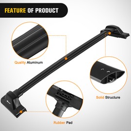 Nilight Roof Rack Cross Bars Fit for Honda CRV 2007 2008 2009 2010 2011 with Fixed Point, Adjustable Aluminum Car Crossbars with Rubber Pad for Cargo Carrier Luggage Bike Kayak Rooftop Tent Snowboard