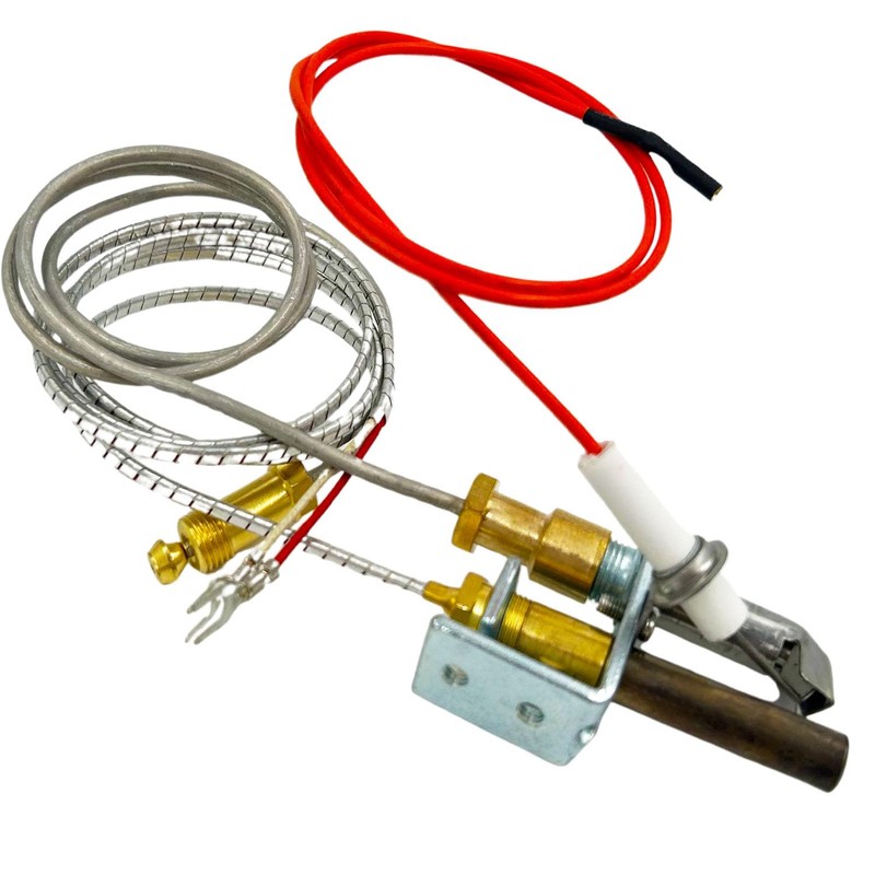 MENSI NG Pilot Burner Assembly Milivolt Thermopile Kit Replace for