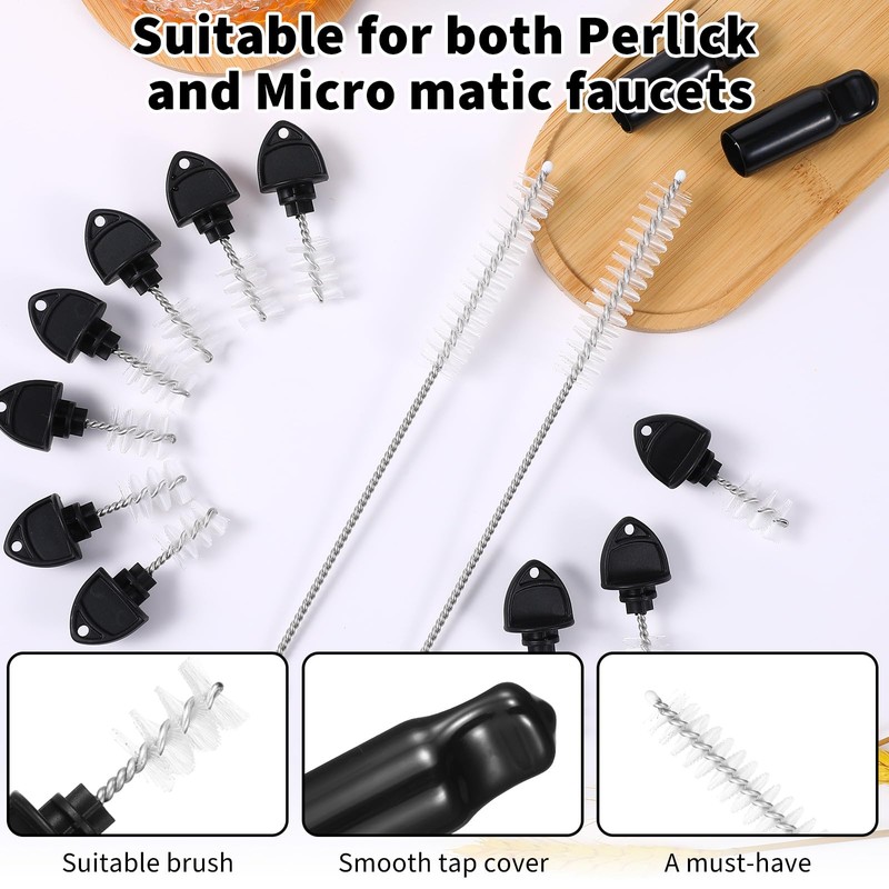 Tyqour 14 Pack Draft Beer Tap Plugs with Keg Cleaning