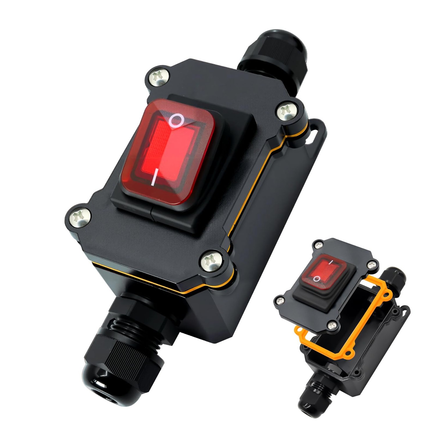 20A 12V-24V IP67 Waterproof Cable Switch AYWHP Waterproof Inline Switch ...