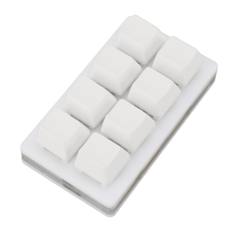 8 Key Keyboard Blue Switch Hot Swappable Copy Paste Shortcuts