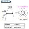 Angle Simple Shower Head, Brass High Flow Shower Spray Head,