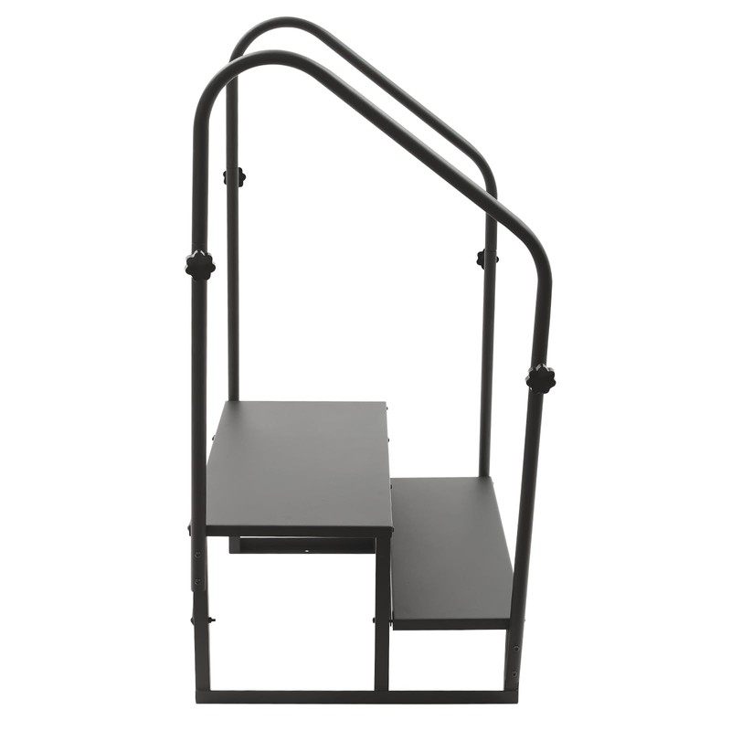 CNCEST RV Steps with Handrails,2 Step RV Stairs 450 lbs