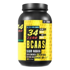 34 Zero Aminoácidos Bcaas Polvo 1kg 100 Servicios