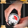 Mechanical Countdown Timer 60 Minute Magnetic Stainless Steel Visual Kitchen