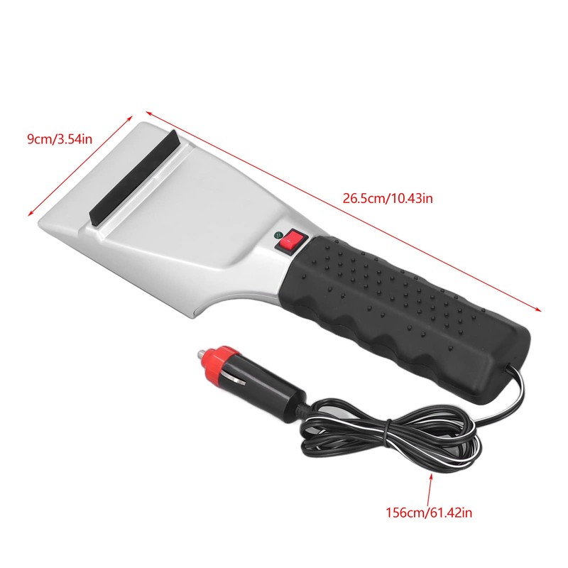 Automatic Heated Snow Shovel, 12V Electric Heated Ice Scraper, Automatic