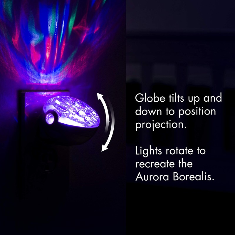 Projectables Northern Lights LED Projection Night Light with Moving Atmospheric