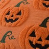 Halloween Throw Pillow Covers 18x18 Set of 2 Orange Pumpkin