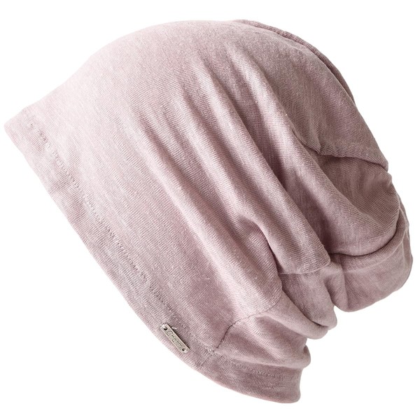 CHARM 日本製 リネン100% ビックワッチ [ フリーサイズ/ピンク ] 薄手 医療用帽子 大きいサイズ おしゃれ