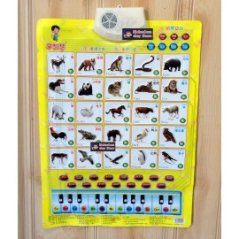 ZAOZHIHUI Children's Early Education Audible Sound Charts --Know Animals with Piano