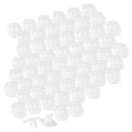 POWER GEAR GE Plastic Outlet Covers, 60 Pack, Shock Prevention, Child Safe, Easy Install, UL Listed, Clear, 54615