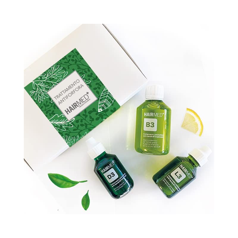 HAIRMED Kit di trattamento antifora grassa capelli cute equilibrante