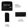 Mighty Max Battery ML18-12 - 12V 18AH Rechargable SLA Battery