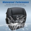 SecosAutoparts Front Passenger Side Bottom Non-Perforated Leather Replacement Seat Cover