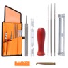 Rustark 10Pcs Chainsaw Chain Sharpener File Kit, 5/32, 3/16, 7/32