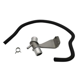 PartsFlow Aluminum Engine Coolant Line Lower for Toyota Corolla 2009-2017 & Matrix 2009-2014 (165770T030, 1657722040, 1657722H02) - Silver, 1pc