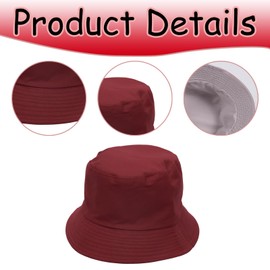 BPTZYLN Bucket Hats Two-Sided Foldable, Bucket Hats Women UV Protection Women's Sun Hats Red Bucket Hat Sun Red Hats for Women, Sun Hat Women's Bucket Hats for Outdoor Sports