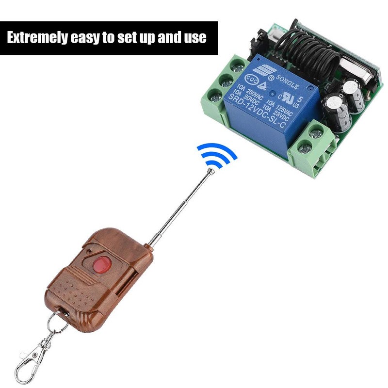 12v Single Channel Relay Switch, 433mhz Multifunctional Wireless Remote Control
